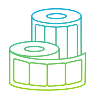 Pressure Sensitive Labels on a Roll